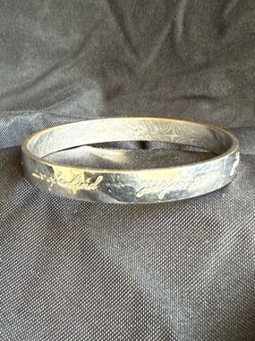 Kate Spade Silver Plated Best Friend Ever Bangle Bracelet